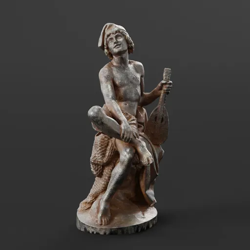 statue of Iron Neapolitan fisherman