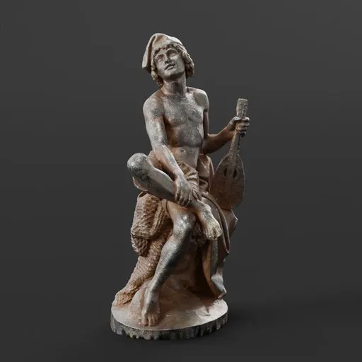 statue of Iron Neapolitan fisherman