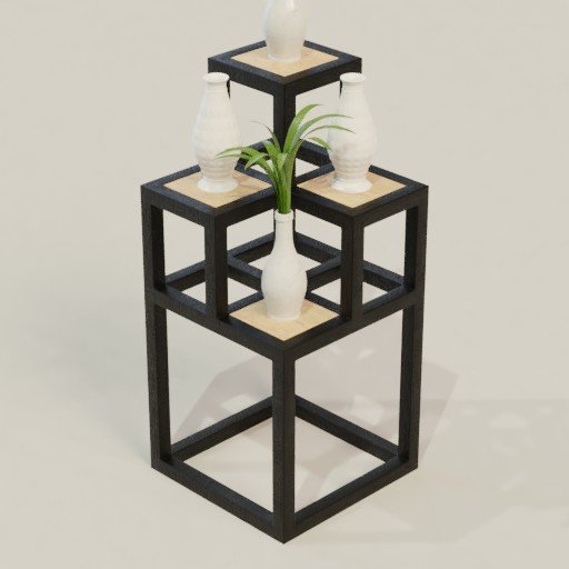 Flower Vase Rack FREE Decoration Sets models BlenderKit