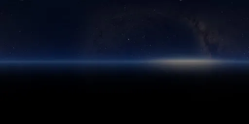 Dark Galactic Night Space With Stars