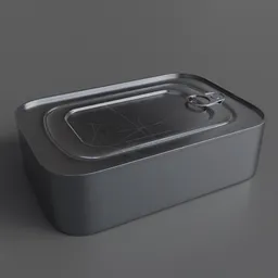 Rectangular sardine can