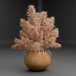 Pampas Grass vase