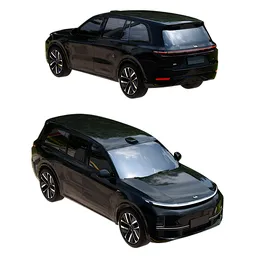 Luxury Electric SUV – Black
