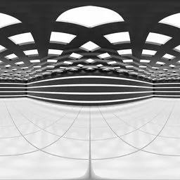 Futuristic Grid Dome HDRI