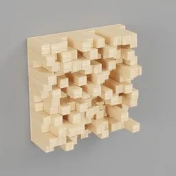 Wood Sound Diffuser Wall Panel