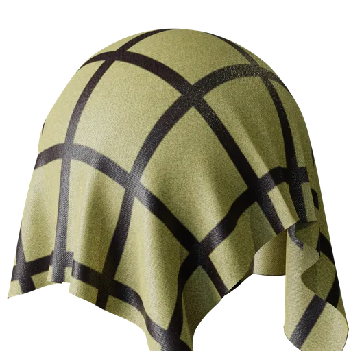 Realistic golden fiber pattern PBR material with high-resolution 4K texture for 3D modeling and rendering.