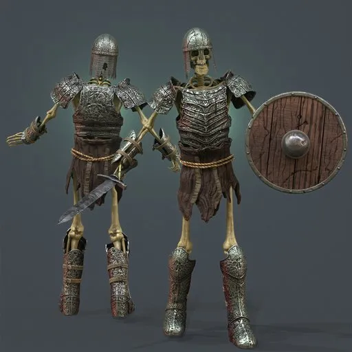 Armored Green Skeleton Warrior