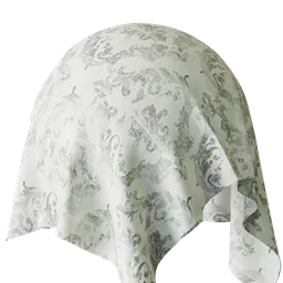 Ornamental White Velvet