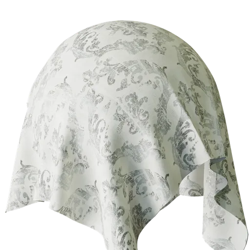 Ornamental White Velvet