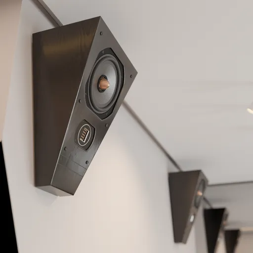 On-wall hi-fi speaker black wood