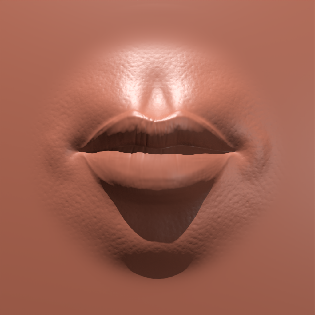 Female Lip Brush 01 FREE 3D human brushes BlenderKit