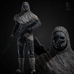 Special Sniper Soldier Rigged Game Ready