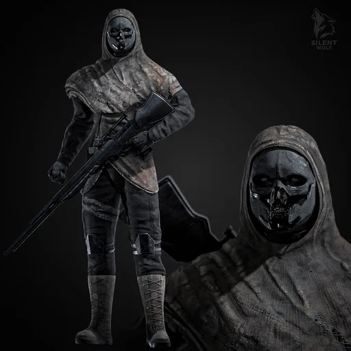 Special Sniper Soldier Rigged Game Ready
