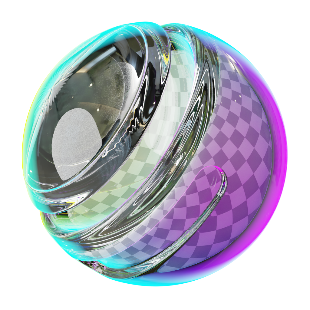 Rainbow Neon Glass Tube FREE glass materials Blendkit — free download