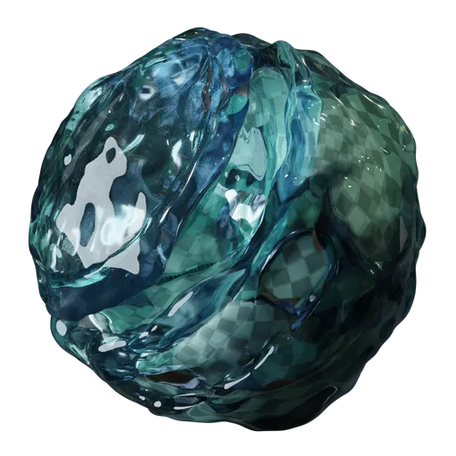 Realistic water shader for Blender 3D, PBR, procedural, configurable, high detail, digital art asset for 3D rendering and animation.