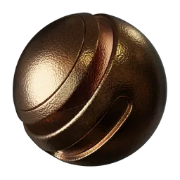 Hammered Copper Metal