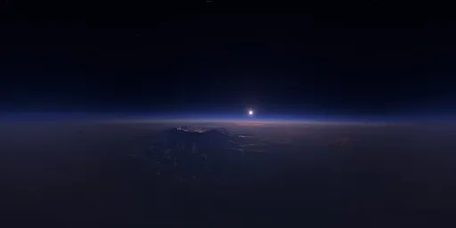 Sci-fi Planet Sunset Atmosphere