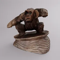 Wooden monkey