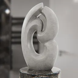 Interlocking Modern Stone Sculpture