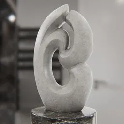 Interlocking Modern Stone Sculpture