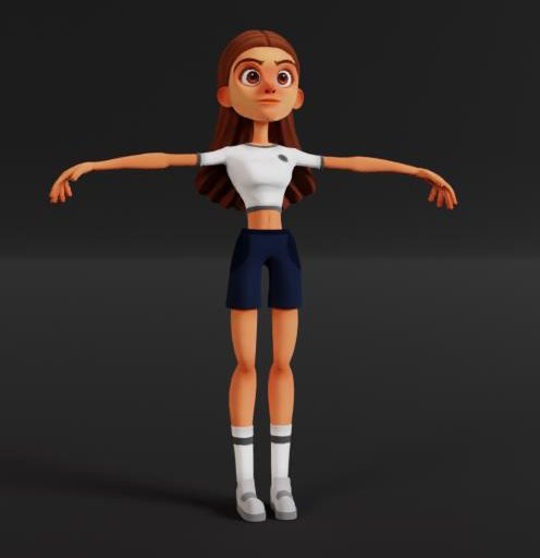 Loli Anime Girl | FREE Children models | BlenderKit
