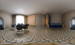 Modern Brick Lounge Interior HDRI