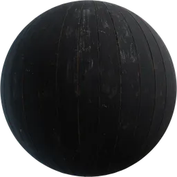 Black Painted Planks