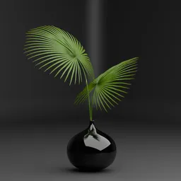 Palm Leaf Vase