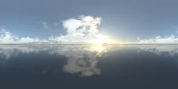 Infinite sky clouds on the horizon