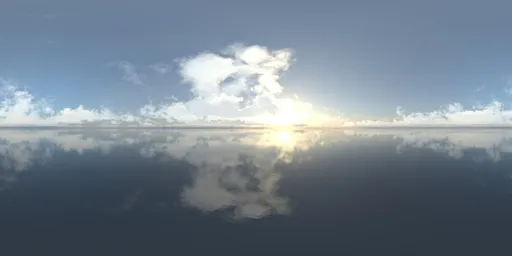 Infinite sky clouds on the horizon