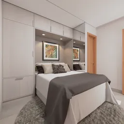 Compact bedroom