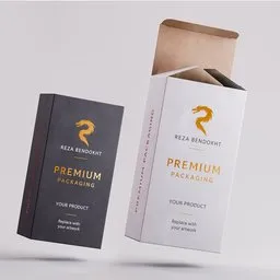 Rigged Tall Folding Carton Box