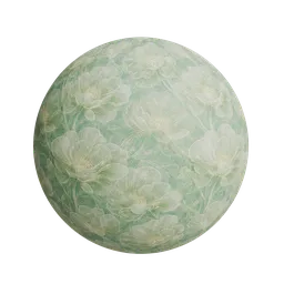 Green botanical wallpaper