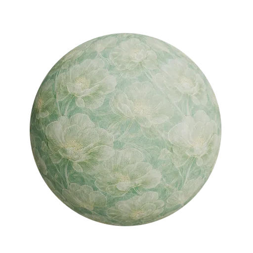 Green botanical wallpaper