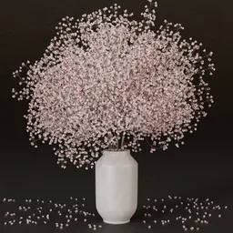 SJ-Wild Pink Gypsophila Bouquet