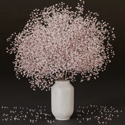 SJ-Wild Pink Gypsophila Bouquet