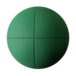 Green Stitched Fabric
