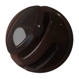 Translucent procedural brown plastic