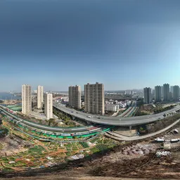 Highsky old building bluesky clouds mud