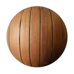 High-resolution PBR wood texture with natural grain detail for Blender 3D material library.