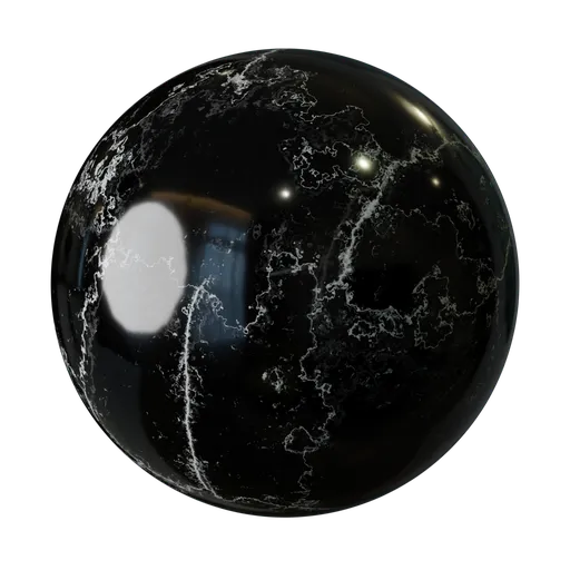 Black Veined Marble