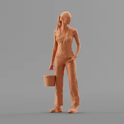 Lowpoly Construction Worker