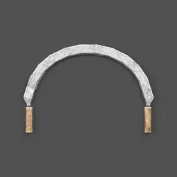 High-detail 3D Blender model of a vintage wood carving tool with metallic blade and wooden handles.