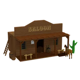 Low Poly Saloon