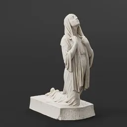 statue of The Annunciation