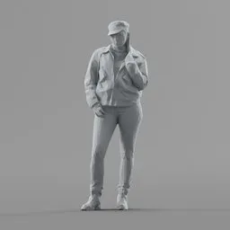 Lowpoly Female Standing
