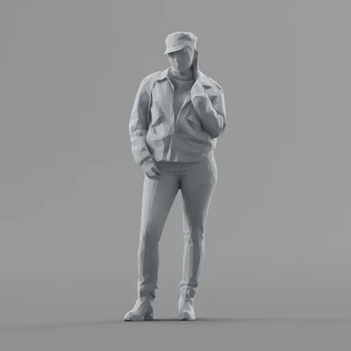Lowpoly Female Standing