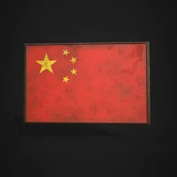China Flag Picture Frame