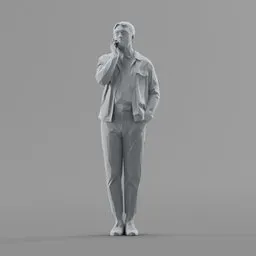 Lowpoly Male Standing