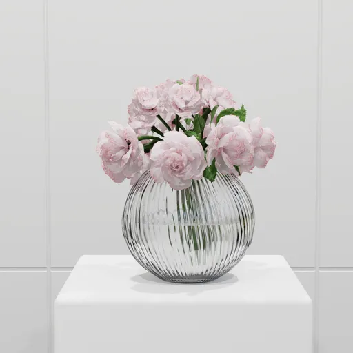 Soft Pink Peony Vase Arrangement